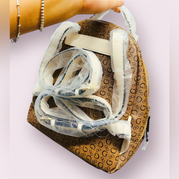 GUESS Backpack Elmore Signature Print Cocoa - Picture 5 of 7